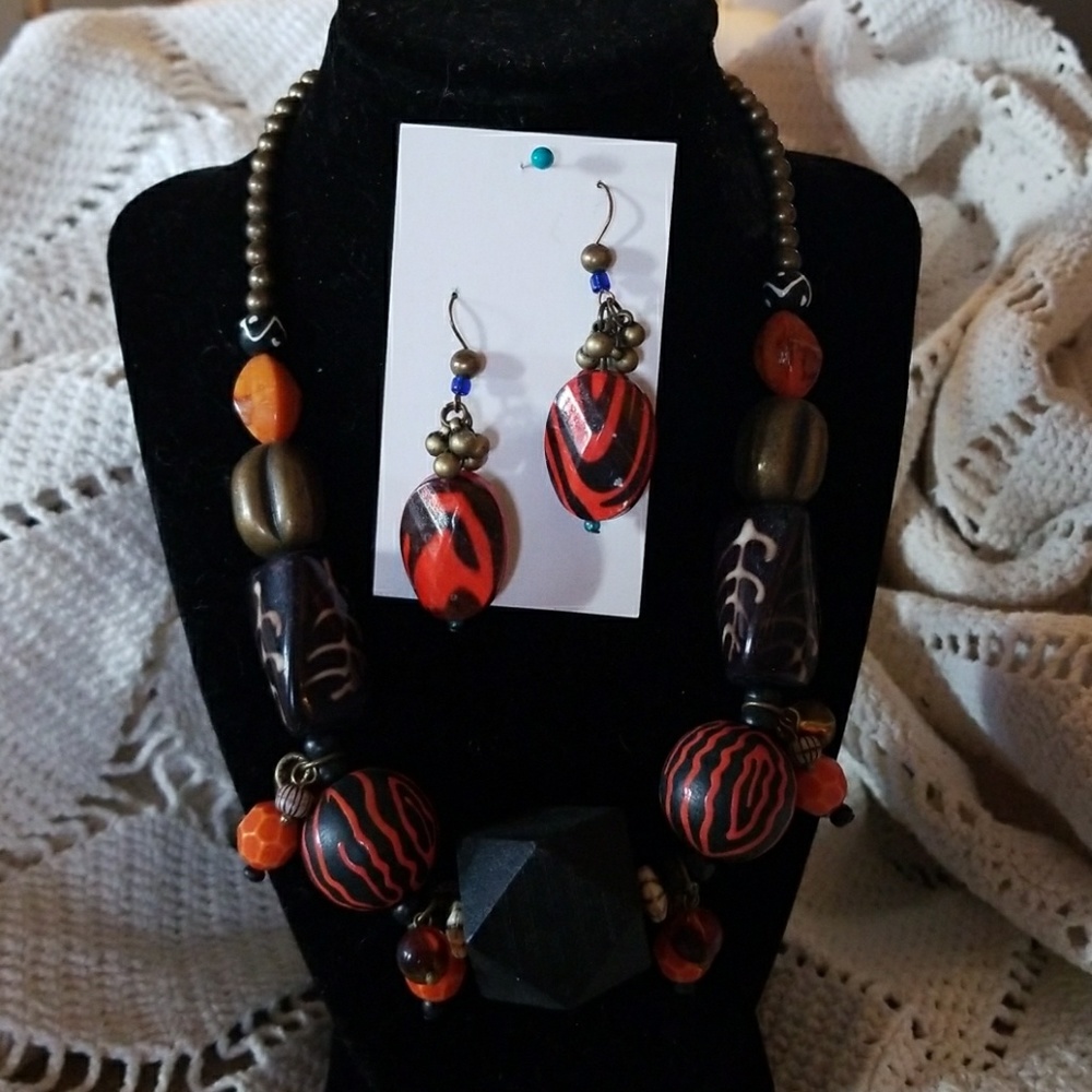 Necklace and Earrings